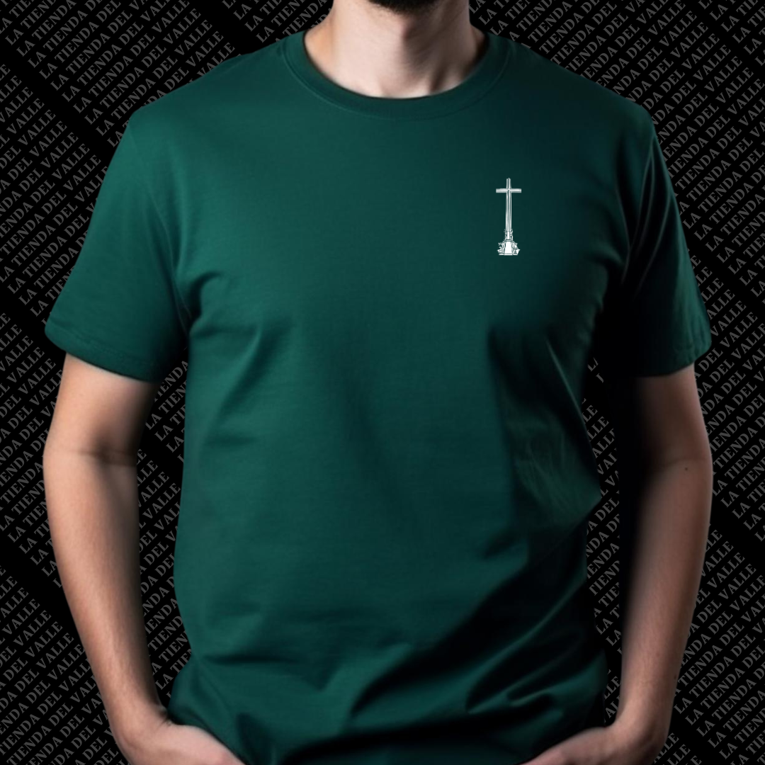 CAMISETA "EL VALLE" VERDE BOTELLA